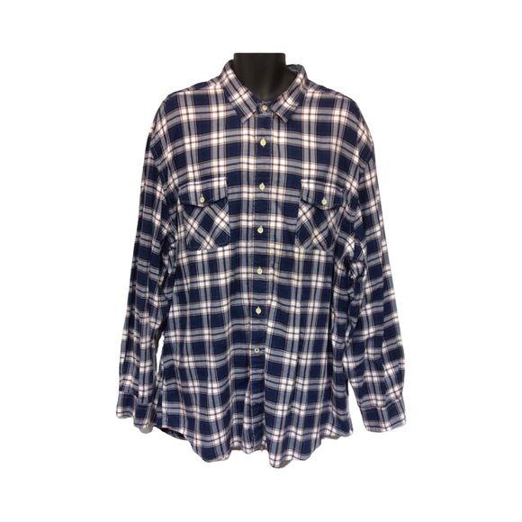 Nautica Long Sleeve Button Front Plaid Shirt XXL - Picture 2 of 7